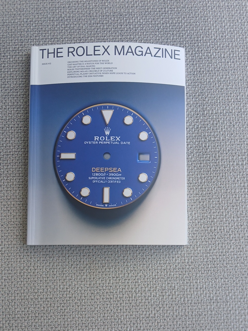 Rolex Deepsea Blue Dial On Magazine Cover
